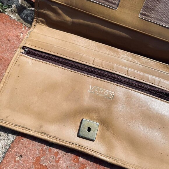 vintage patchwork leather wallet - Picture 4 of 7